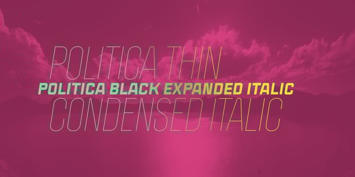 Politica Font Poster 16
