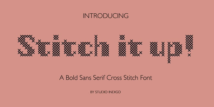 Stitch It Up Font Poster 1