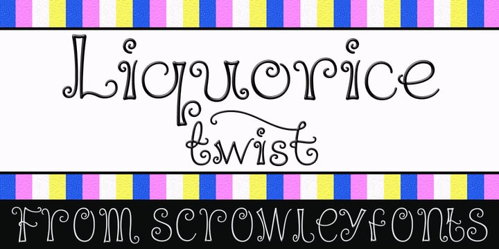 Liquorice Twist Font Poster 1