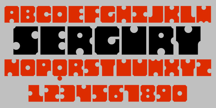 Sergury Font Poster 4