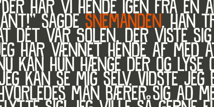 Snemand Font Poster 3