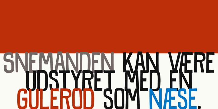 Snemand Font Poster 2
