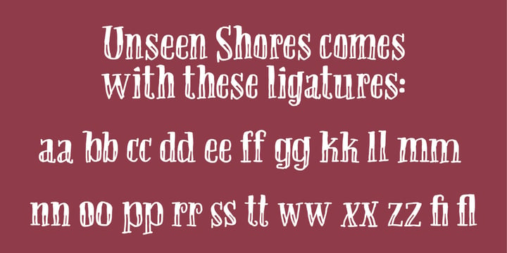 Unseen Shores Font Poster 5