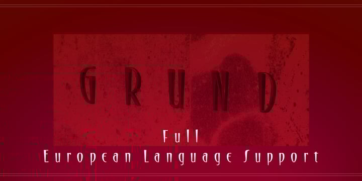 Grund Font Poster 6