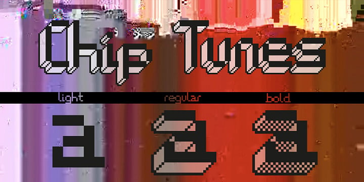 Chip Tunes Font Poster 3
