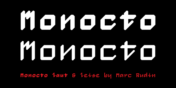 Monocto Font Poster 1