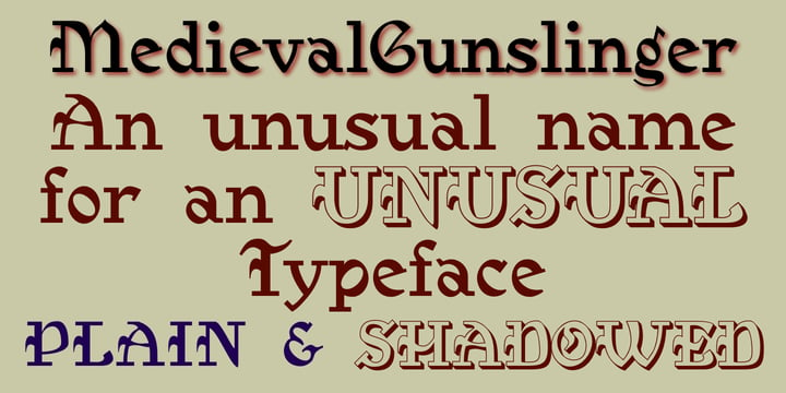 Medieval Gunslinger Font Poster 2