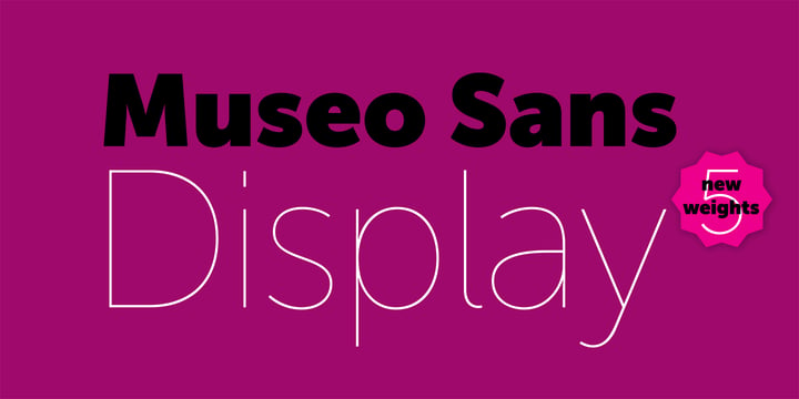 Museo Sans Display Font Poster 1
