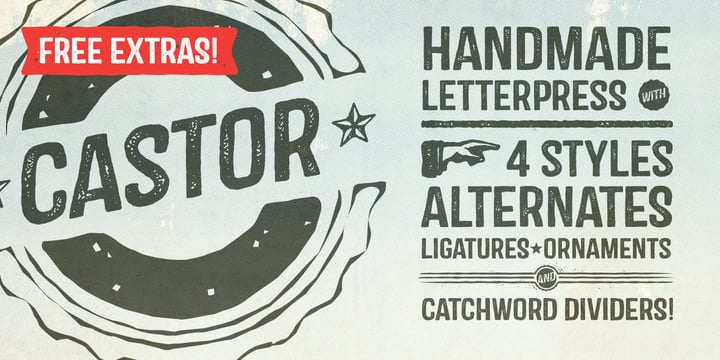 Castor Font Poster 1