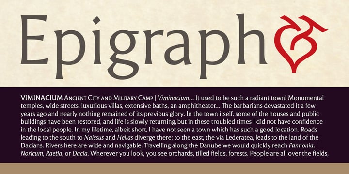 Epigraph Font Poster 3