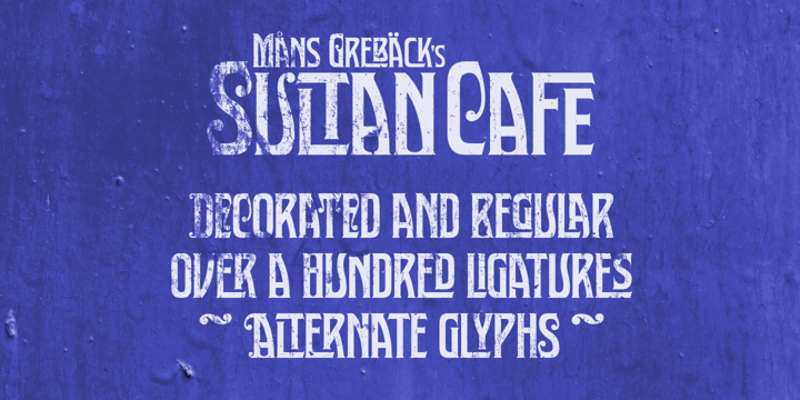 Sultan Cafe Font Poster 2