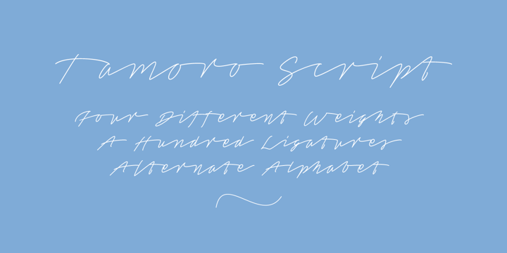 Tamoro Script Font Poster 1