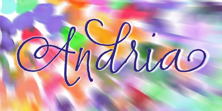 Andria Font Poster 1