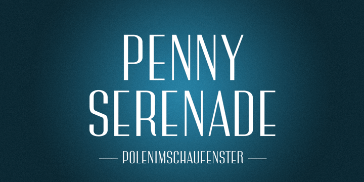 PiS Penny Serenade Font Poster 1