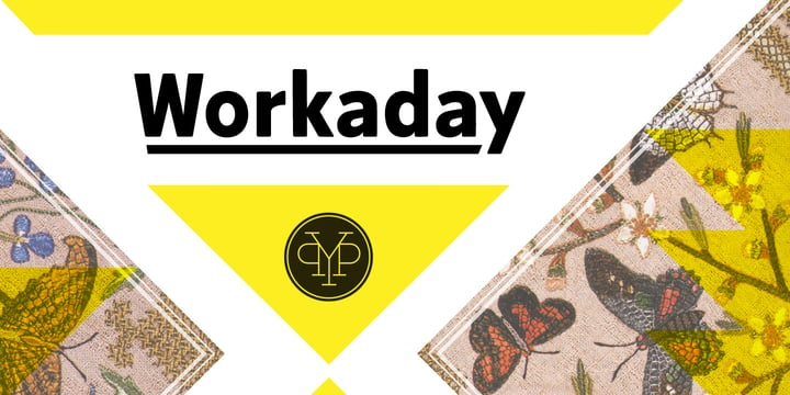 Workaday Font Poster 1