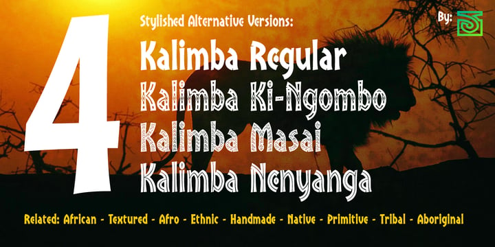 Kalimba Font Poster 4