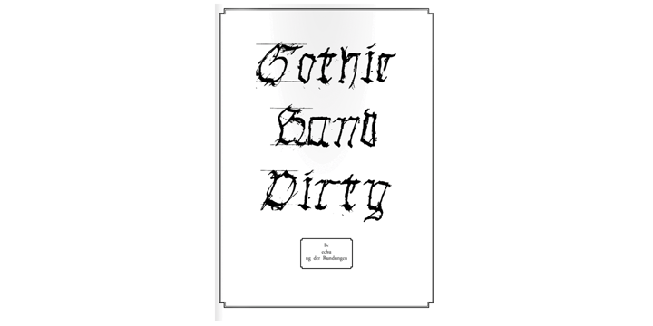 Gothic Hand Dirty Font Poster 1