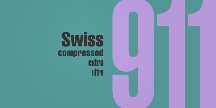 Swiss 911 Font Poster 1