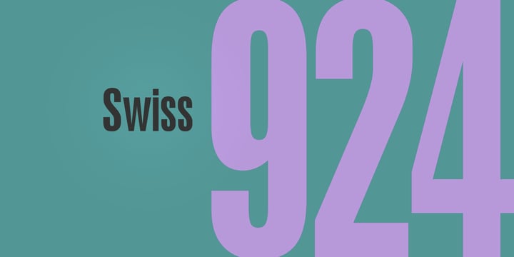 Swiss 924 Font Poster 1