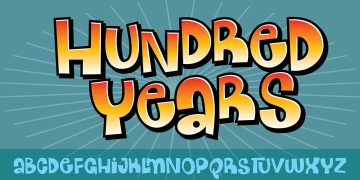 Hundred Years Font Poster 1