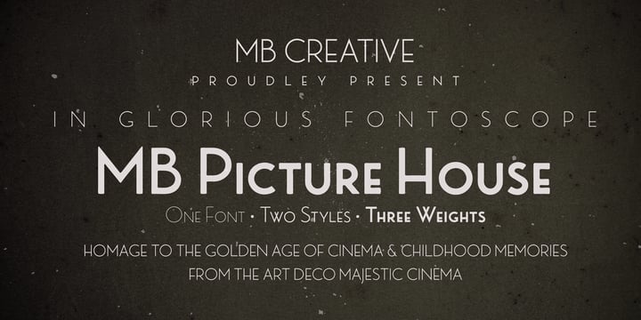 MB Picture House Font Poster 1