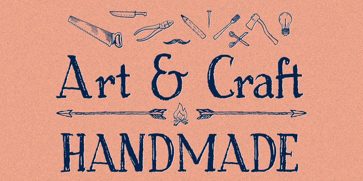 Old Craftsman Font Poster 4