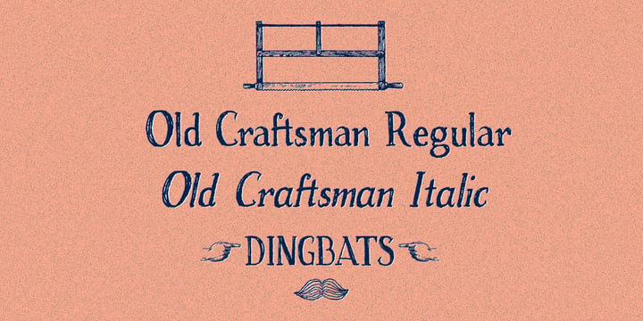 Old Craftsman Font Poster 2