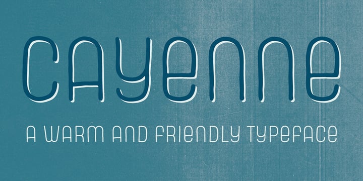 Cayenne Font Poster 1