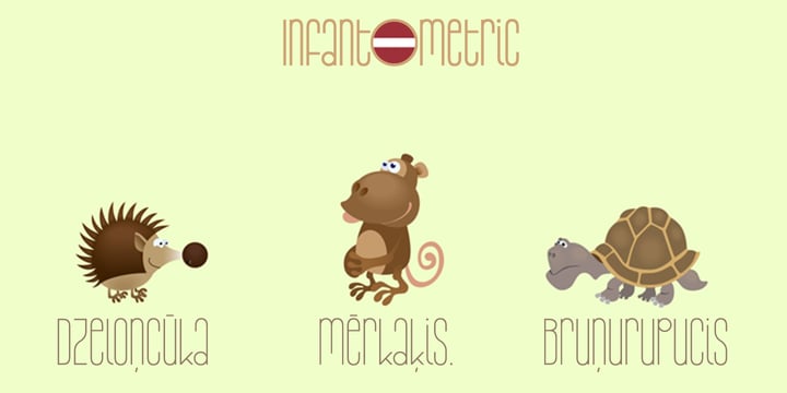 Infantometric Pro Font Poster 7