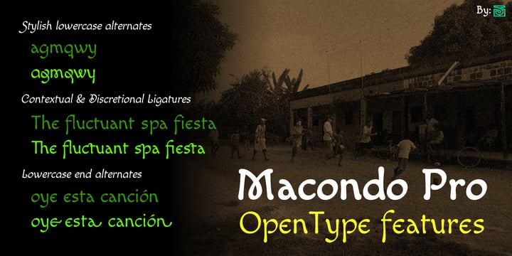 Macondo Pro Font Poster 4