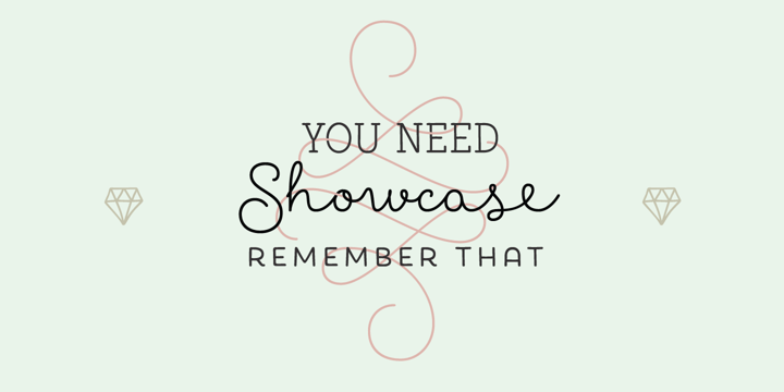 Showcase Font Poster 14