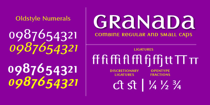 Granada Font Poster 4