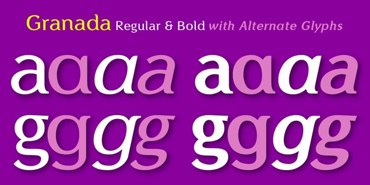 Granada Font Poster 2
