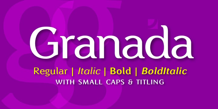 Granada Font Poster 1