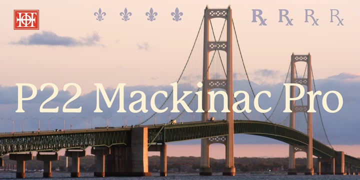 P22 Mackinac Font Poster 5