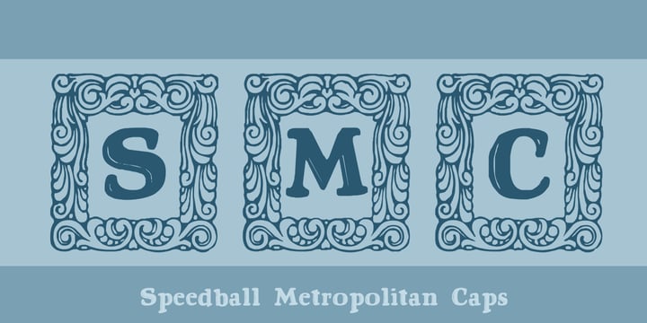 Speedball Metropolitan Font Poster 1