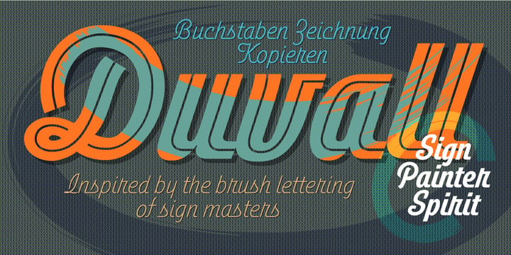 Duvall Font Poster 16