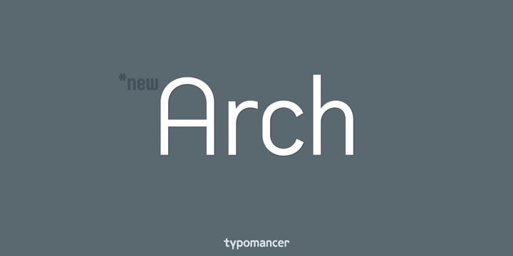 Arch Font Poster 1