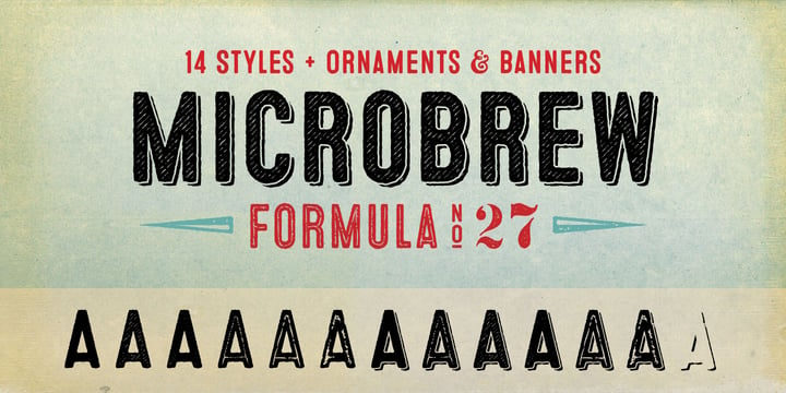 Microbrew Font Poster 1
