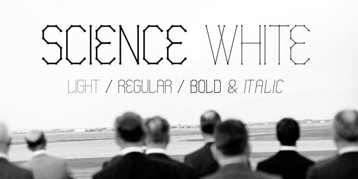 Science White Font Poster 1