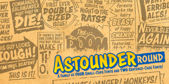 Astounder Round BB Font Poster 2