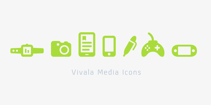 Vivala Media Icons Font Poster 4