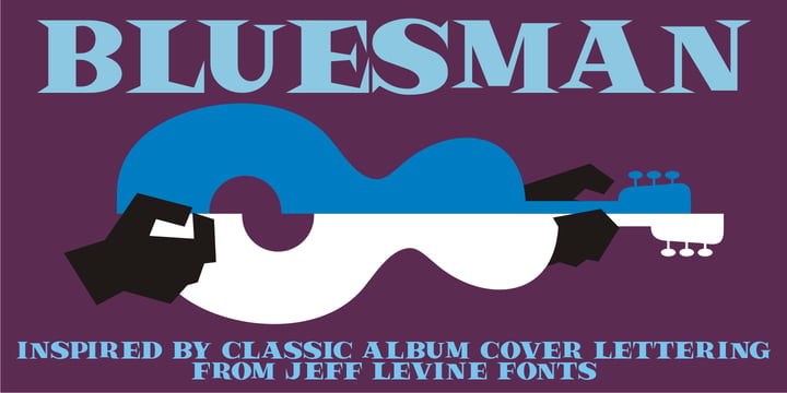Bluesman JNL Font Poster 1