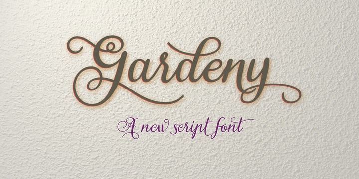 Gardeny Font Poster 1