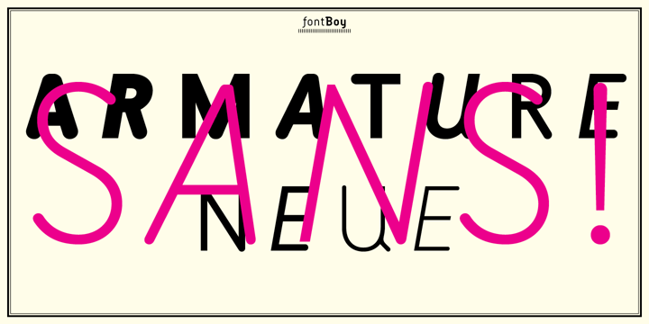 Armature Neue Sans Font Poster 2