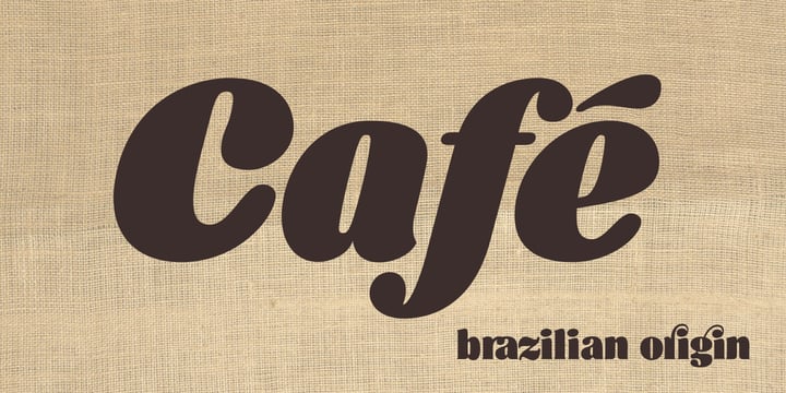 Café Brasil Font Poster 10