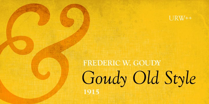 Goudy Old Style Font Poster 1