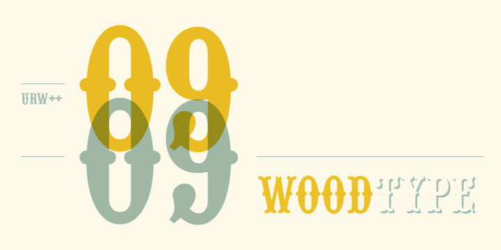 Wood Type Font Poster 1