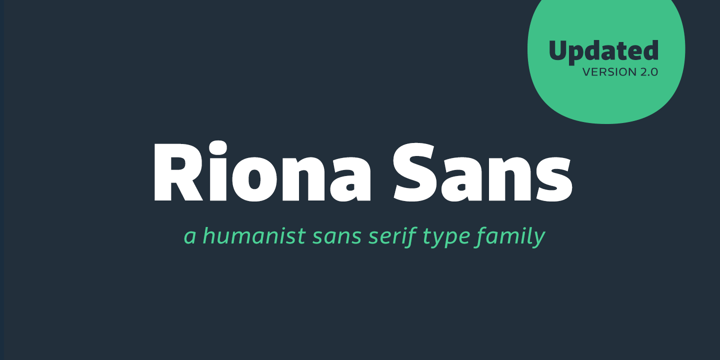 Riona Sans Font Poster 1