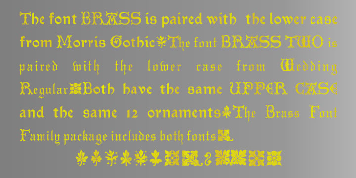 Brass Font Poster 3